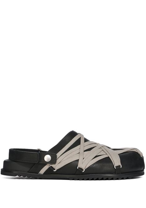 sandali megalaced mule granola uom neri RICK OWENS | RU01E5813 LOOW109